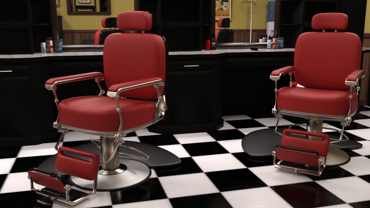 Barbershop by: PerspectX, 3D Models by Daz 3D