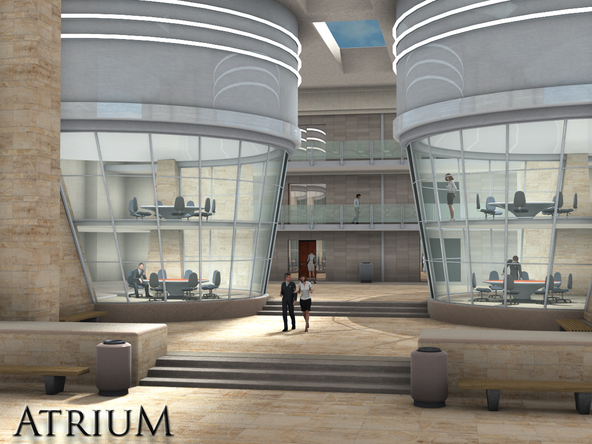 1stBastion's Atrium by: FirstBastion, 3D Models by Daz 3D