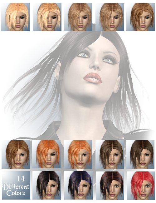 Erin Hair Erin Hair by: Lisbeth N, 3D Models by Daz 3D