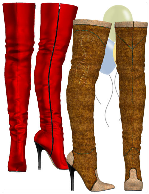 V3 Fashion Boots by: PoisenedLily, 3D Models by Daz 3D