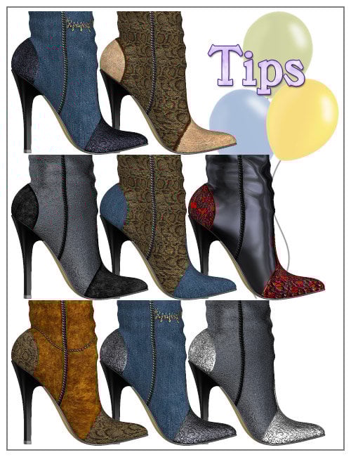 V3 Fashion Boots V3 Fashion Boots by: PoisenedLily, 3D Models by Daz 3D