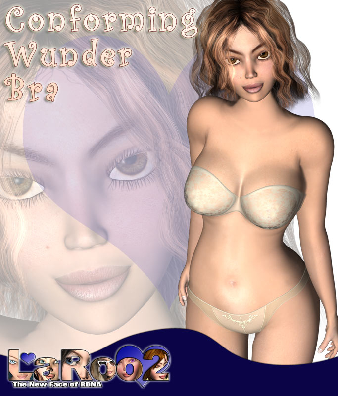 Conforming Wunder Bra for LaRoo/LaRoo2 by: Colm JacksonRuntimeDNASyyd, 3D Models by Daz 3D