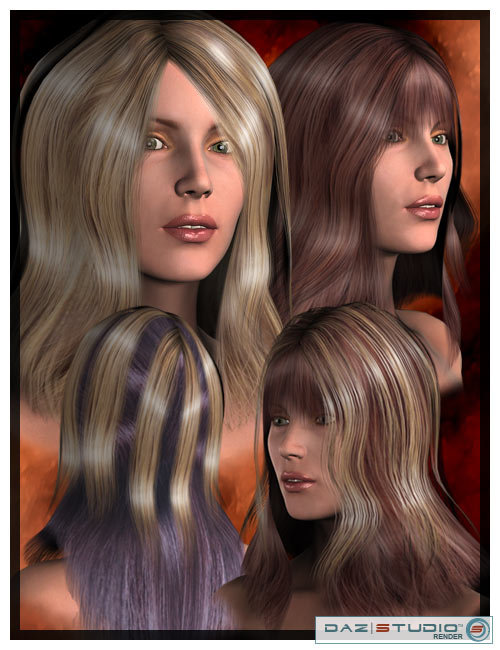 Lush Hair by: Magix 101, 3D Models by Daz 3D