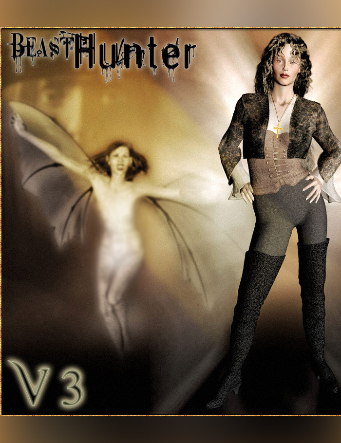 DNA Beast Hunter For V3 by: Colm JacksonRuntimeDNASyyd, 3D Models by Daz 3D
