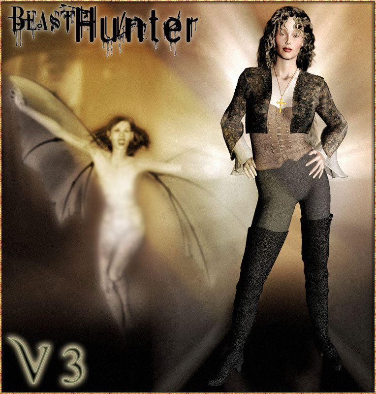 DNA Beast Hunter For V3 by: Colm JacksonRuntimeDNASyyd, 3D Models by Daz 3D
