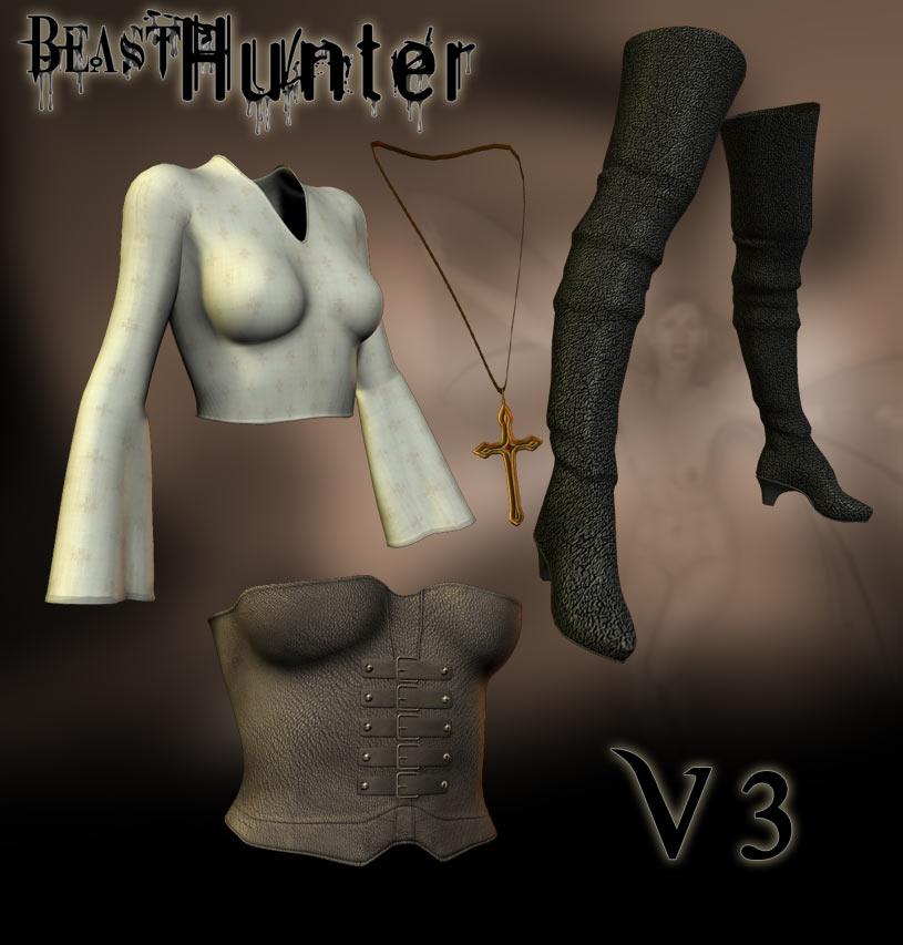 DNA Beast Hunter For V3 DNA Beast Hunter For V3 by: Colm JacksonRuntimeDNASyyd, 3D Models by Daz 3D