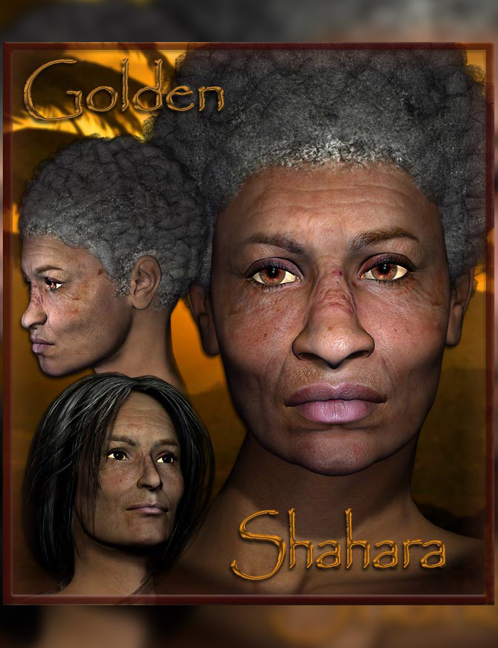 Golden Shahara Aging Head Texture/Character Set Golden Shahara Aging Head Texture/Character Set by: RuntimeDNASyyd, 3D Models by Daz 3D