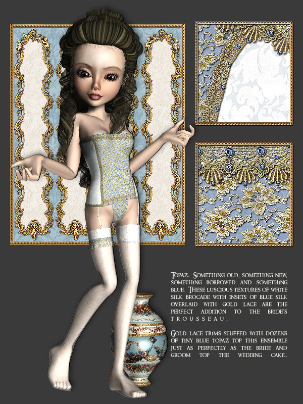 Bridal Essentials for Koshini 2 Bridal Essentials for Koshini 2 by: Anna BenjamindgliddenRuntimeDNA, 3D Models by Daz 3D