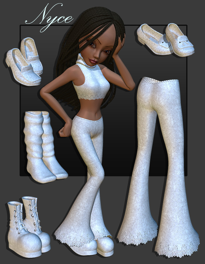 Nyce for K2/Krystal Mix-n-Match by: Anna BenjaminSarsaRuntimeDNA, 3D Models by Daz 3D
