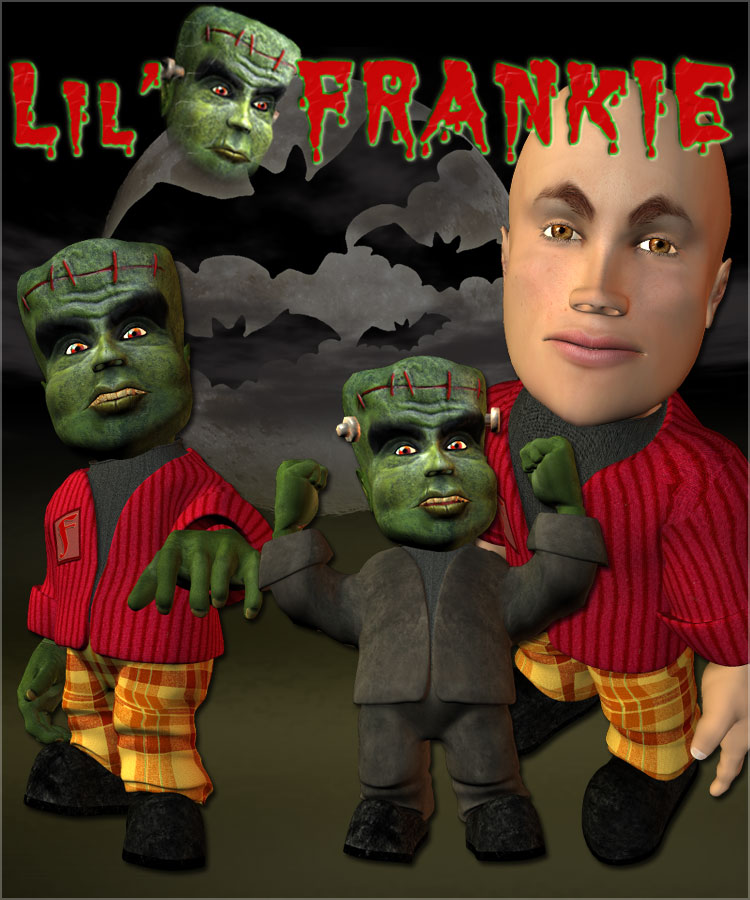 Lil' Frankie Original Poser Figure by: Colm JacksonRuntimeDNASyyd, 3D Models by Daz 3D