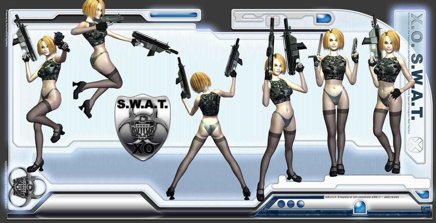 XO-SWAT For Aiko3 by: Colm JacksonRuntimeDNASyyd, 3D Models by Daz 3D