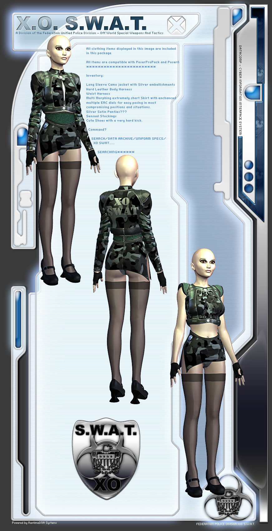 XO-SWAT For Aiko3 XO-SWAT For Aiko3 by: Colm JacksonRuntimeDNASyyd, 3D Models by Daz 3D
