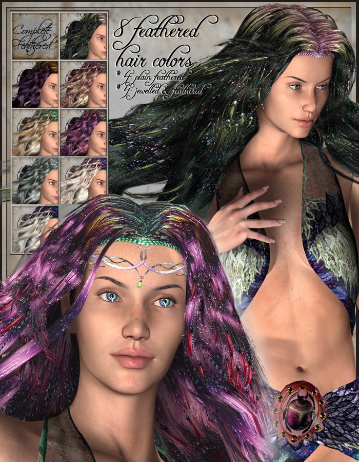Sylphiad Dreams for Sylphiad Hair by: ArkiRuntimeDNA, 3D Models by Daz 3D