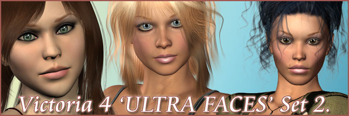 V4.1 ULTRA FACES Set 2 by: Colm JacksonRuntimeDNASyyd, 3D Models by Daz 3D