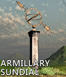 Armillary Sundial Prop For Poser by: Colm JacksonRuntimeDNASyyd, 3D Models by Daz 3D