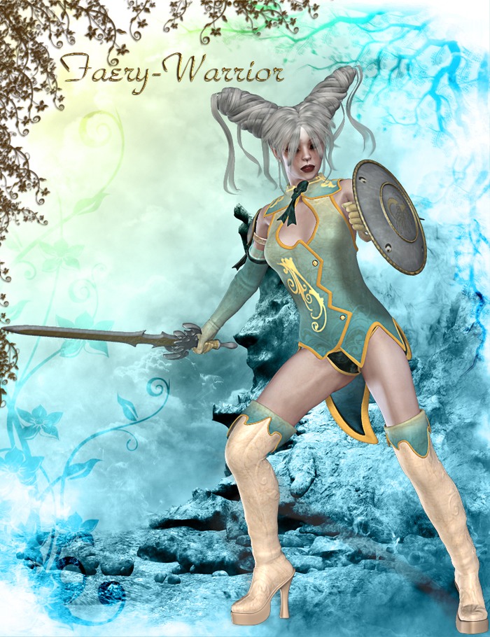 Faery-Warrior for Phantasie by: Nathy DesignRuntimeDNA, 3D Models by Daz 3D