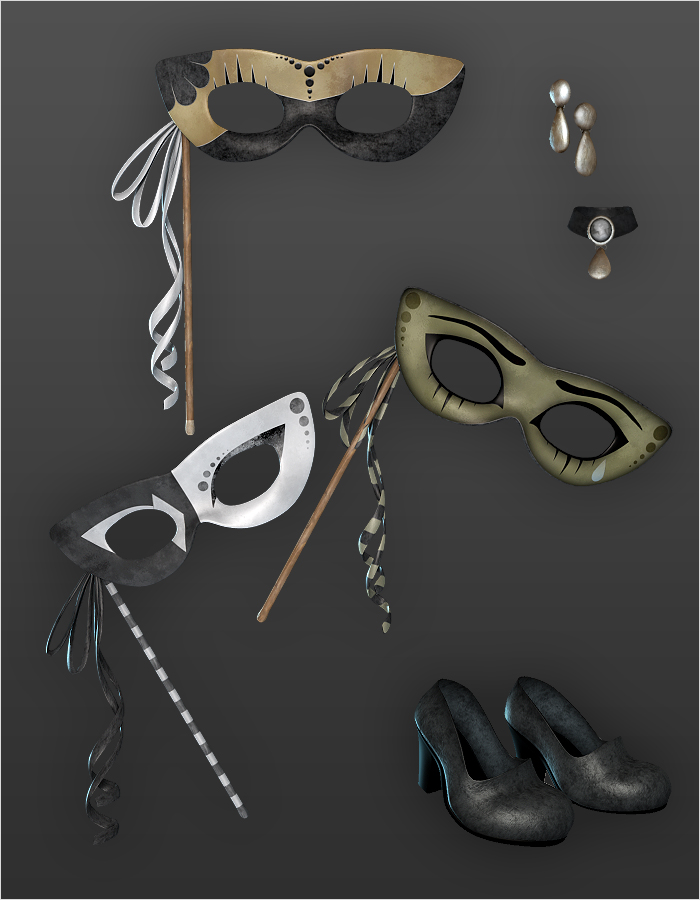 Masquerade by: SarsaRuntimeDNA, 3D Models by Daz 3D