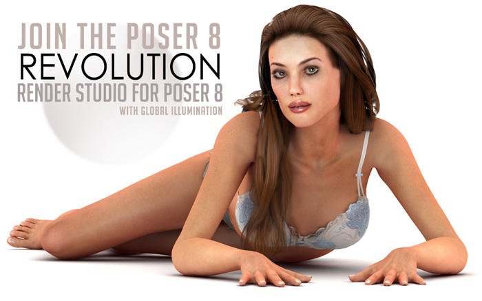 Render Studio For Poser 8 by: Colm JacksonRuntimeDNASyyd, 3D Models by Daz 3D