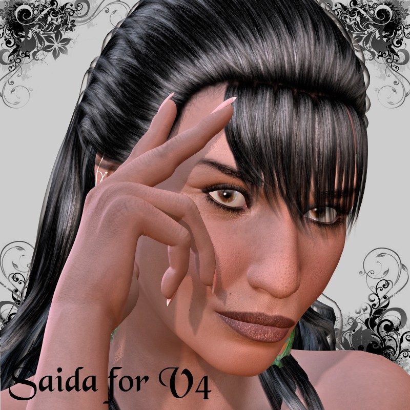 Saida for V4 by: Nathy DesignRuntimeDNA, 3D Models by Daz 3D