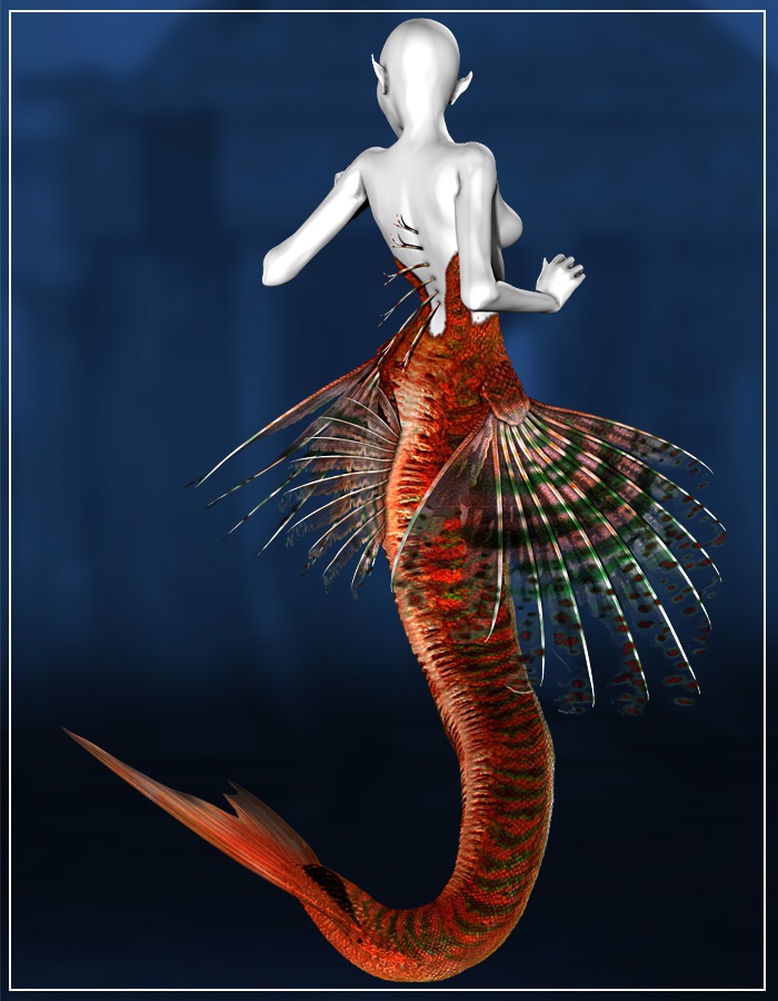 SeaFolk mertails and fins for V4 and A4 by: ArkiRuntimeDNA, 3D Models by Daz 3D