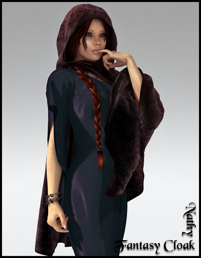 NC Dynamic Fantasy Cloak by: Nathy DesignRuntimeDNA, 3D Models by Daz 3D