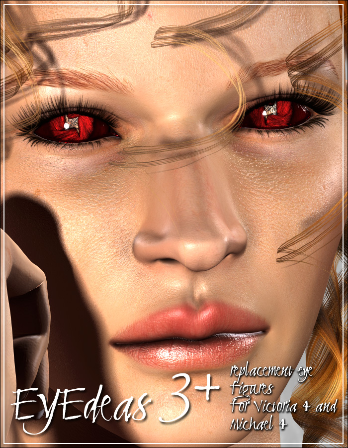 EYEdeas 3+ for Victoria 4 and Michael 4 by: ArkiRuntimeDNA, 3D Models by Daz 3D