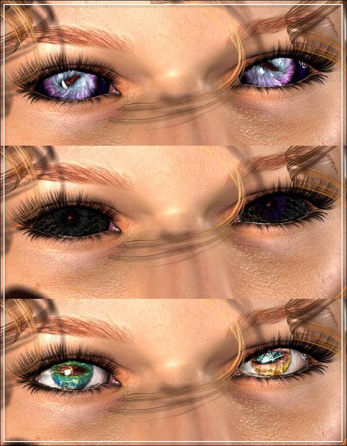 EYEdeas 3+ for Victoria 4 and Michael 4 EYEdeas 3+ for Victoria 4 and Michael 4 by: ArkiRuntimeDNA, 3D Models by Daz 3D