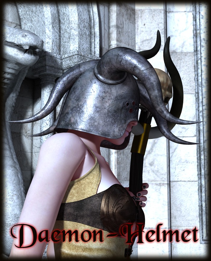 Daemon Helmet for V4 and M4 by: Nathy DesignRuntimeDNA, 3D Models by Daz 3D