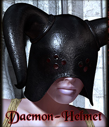 Daemon Helmet for V4 and M4 by: Nathy DesignRuntimeDNA, 3D Models by Daz 3D