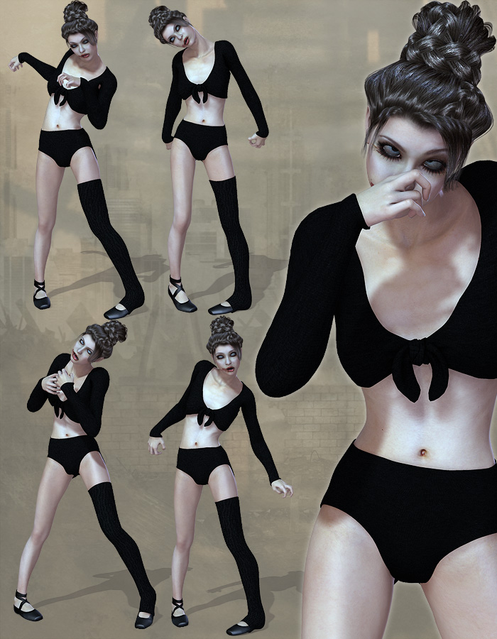 Zomballet - Poses by: Anna BenjaminSarsaRuntimeDNA, 3D Models by Daz 3D