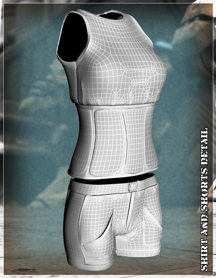 SolidGear outfit for V4 by: ArkiRuntimeDNA, 3D Models by Daz 3D