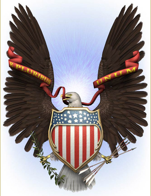 United States Great Seal Replica by: , 3D Models by Daz 3D