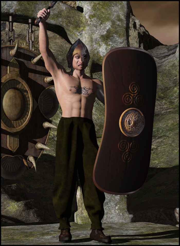 Celtic Warrior for M4 by: Nathy DesignRuntimeDNA, 3D Models by Daz 3D