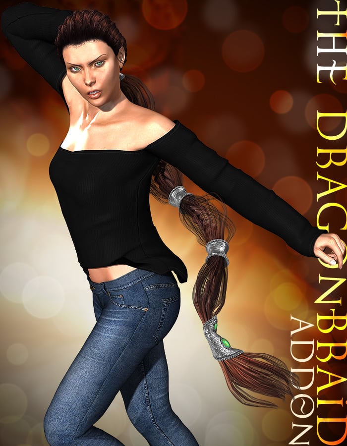 The DragonBraid addon - Tails The DragonBraid addon - Tails by: ArkiRuntimeDNA, 3D Models by Daz 3D