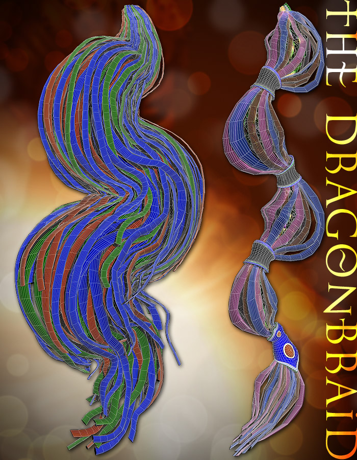The DragonBraid bundle by: ArkiRuntimeDNA, 3D Models by Daz 3D