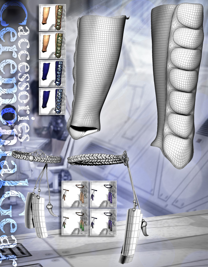 CeremonialGear accessories for Michael 4 by: ArkiRuntimeDNA, 3D Models by Daz 3D