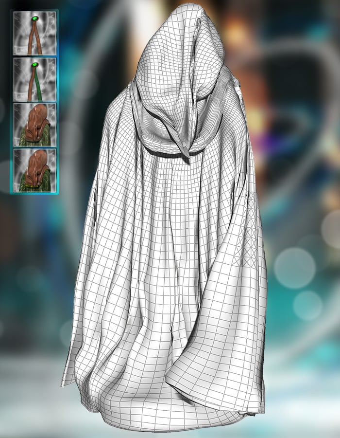 SciWizard dynamic cloak for Victoria 4 by: ArkiRuntimeDNA, 3D Models by Daz 3D