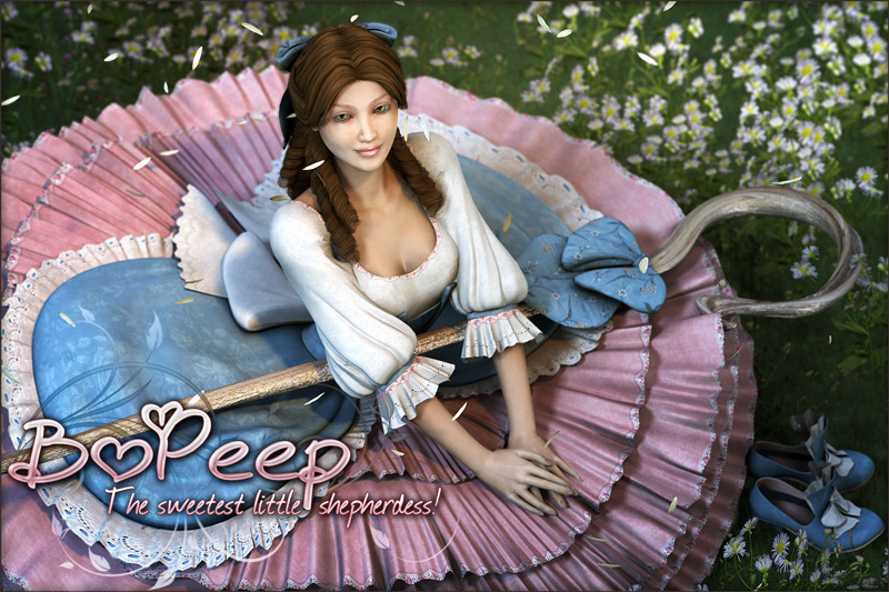 RDNA PRO: Bo Peep for V4 by: Anna BenjaminLady LittlefoxRuntimeDNASyyd, 3D Models by Daz 3D