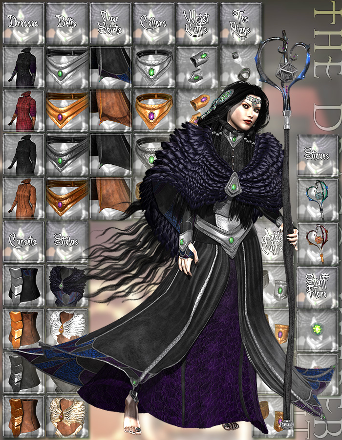 DragonKeeper outfit for V4 DragonKeeper outfit for V4 by: ArkiRuntimeDNA, 3D Models by Daz 3D