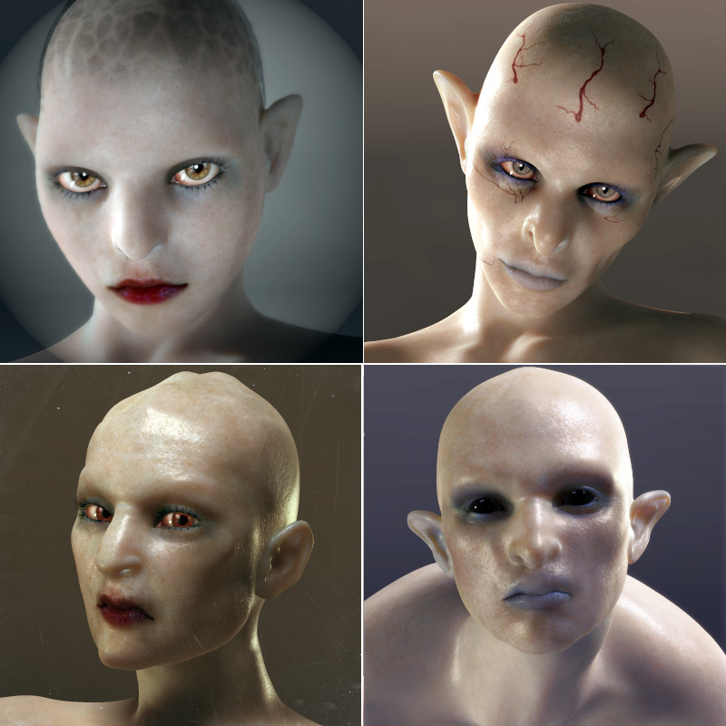 Beautiful Monsters: Faces by: RuntimeDNASyyd, 3D Models by Daz 3D