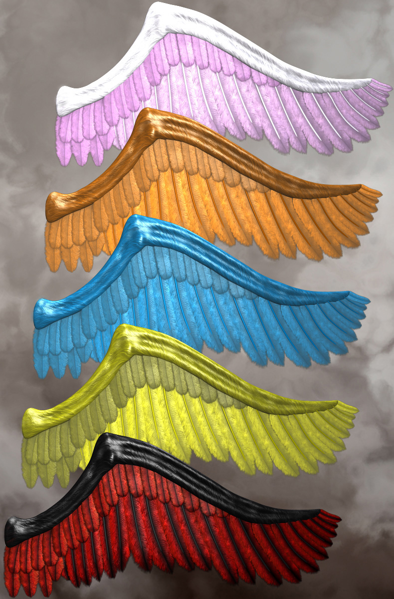 Utopian-Wings-V4 by: midnight_storiesRuntimeDNA, 3D Models by Daz 3D