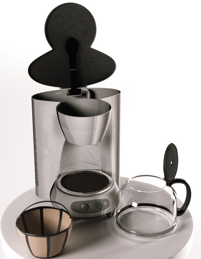 CoffeeMaker by: dgliddenRuntimeDNA, 3D Models by Daz 3D