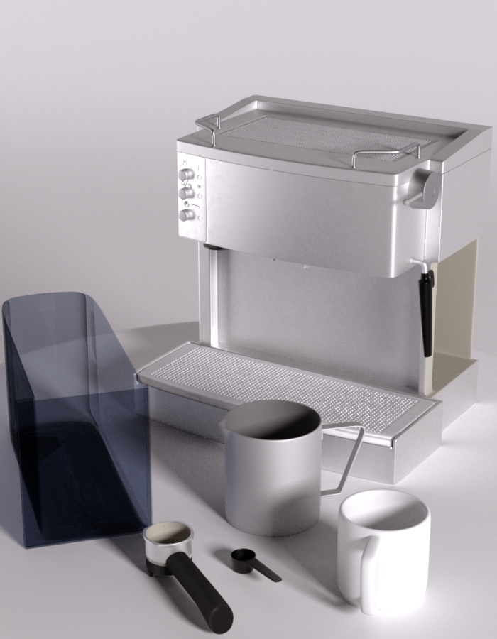 Espresso Machine by: dgliddenRuntimeDNA, 3D Models by Daz 3D