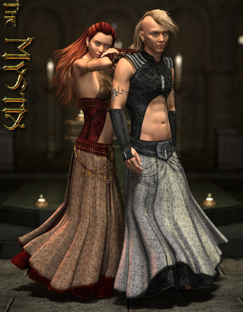 The Mystix Bundle for Victoria 4 and Michael 4 by: ArkiRuntimeDNA, 3D Models by Daz 3D