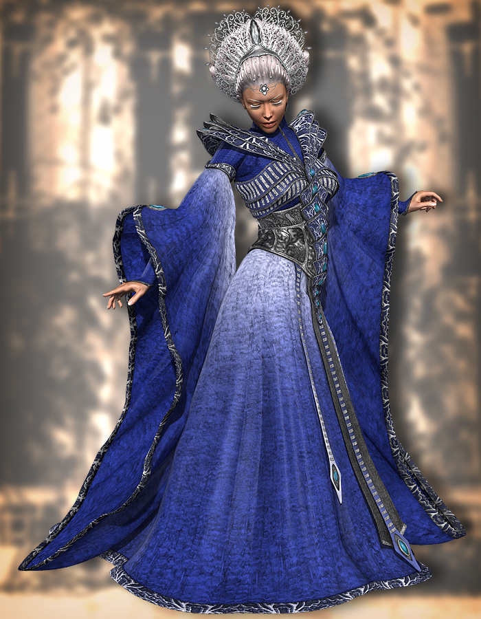 The GlacierQueen outfit for Victoria 4 by: ArkiRuntimeDNA, 3D Models by Daz 3D