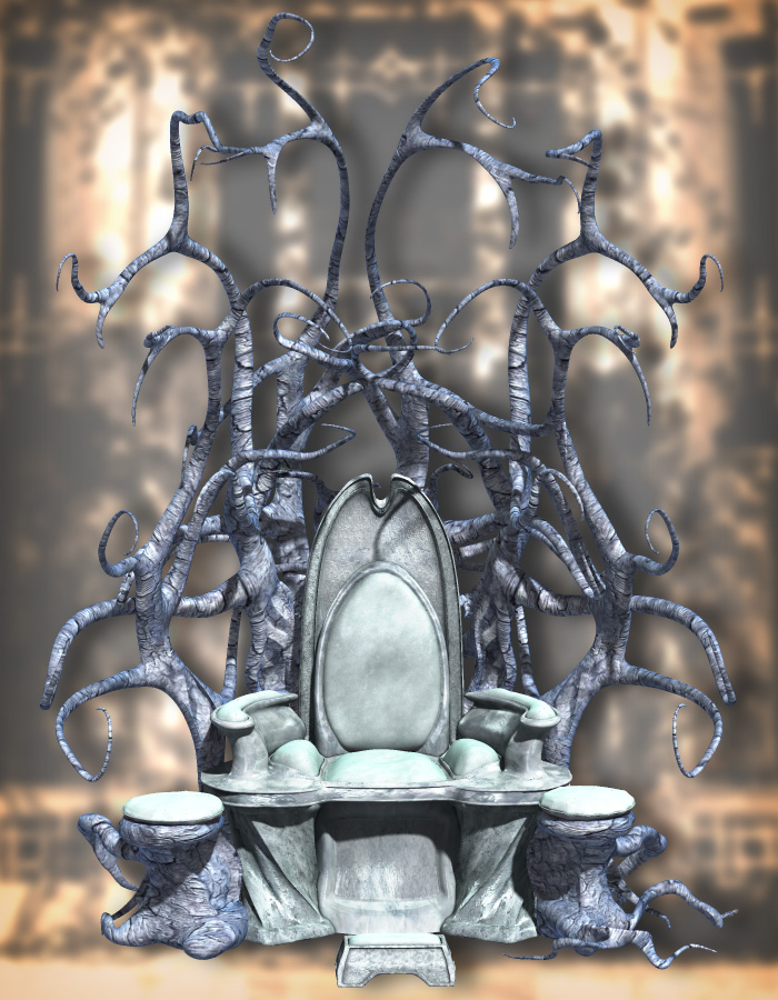 The GlacierQueen's Throne by: ArkiRuntimeDNA, 3D Models by Daz 3D