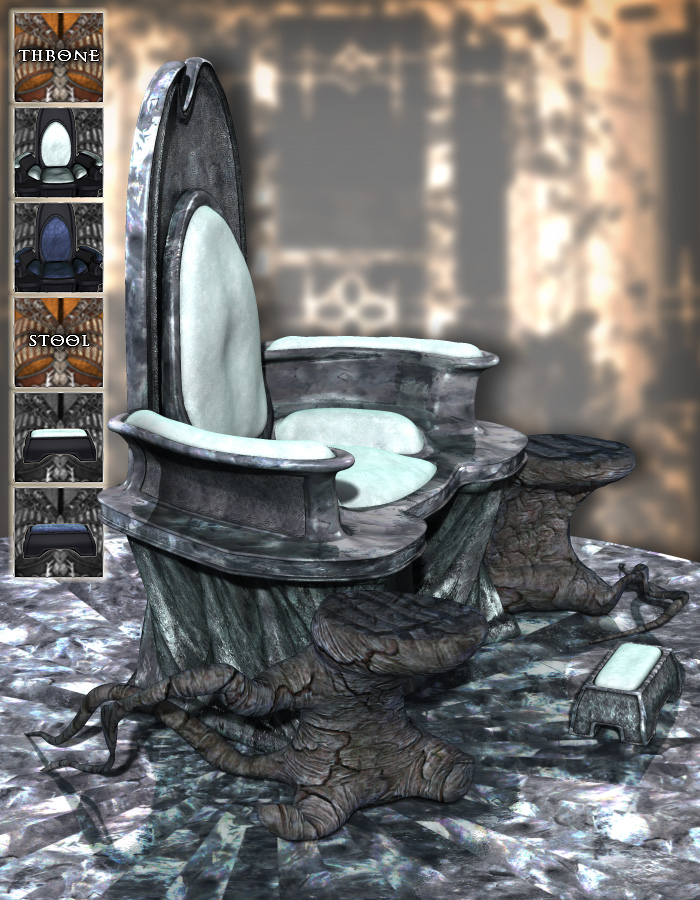 The GlacierQueen's Throne by: ArkiRuntimeDNA, 3D Models by Daz 3D