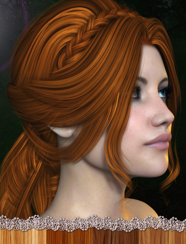 Bridgette Hair G2 by: Anna BenjaminLady LittlefoxRuntimeDNASyyd, 3D Models by Daz 3D