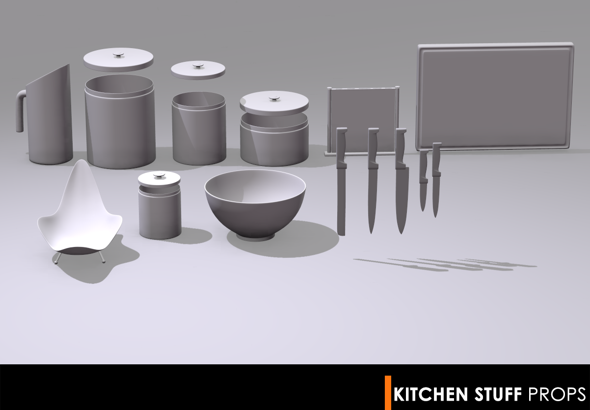 Kitchen Stuff by: dgliddenRuntimeDNA, 3D Models by Daz 3D