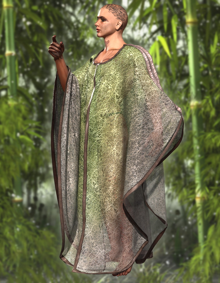 Totem: The Owls - dynamic caftan for M4 by: ArkiRuntimeDNA, 3D Models by Daz 3D